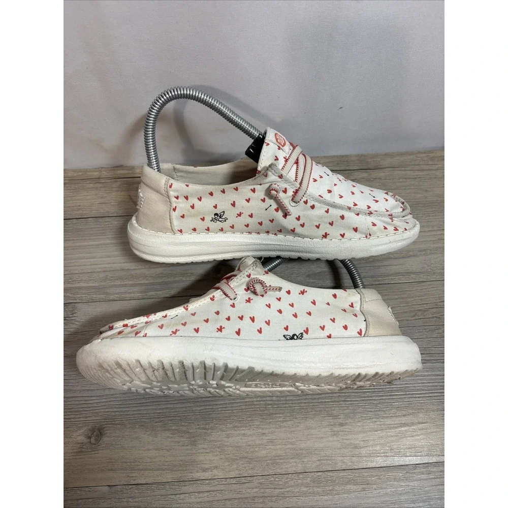Hey‎ Dude Girls 4 Youth 4 Wendy Hearts Amor Cupid Love Red Slip-On Casual Shoes
